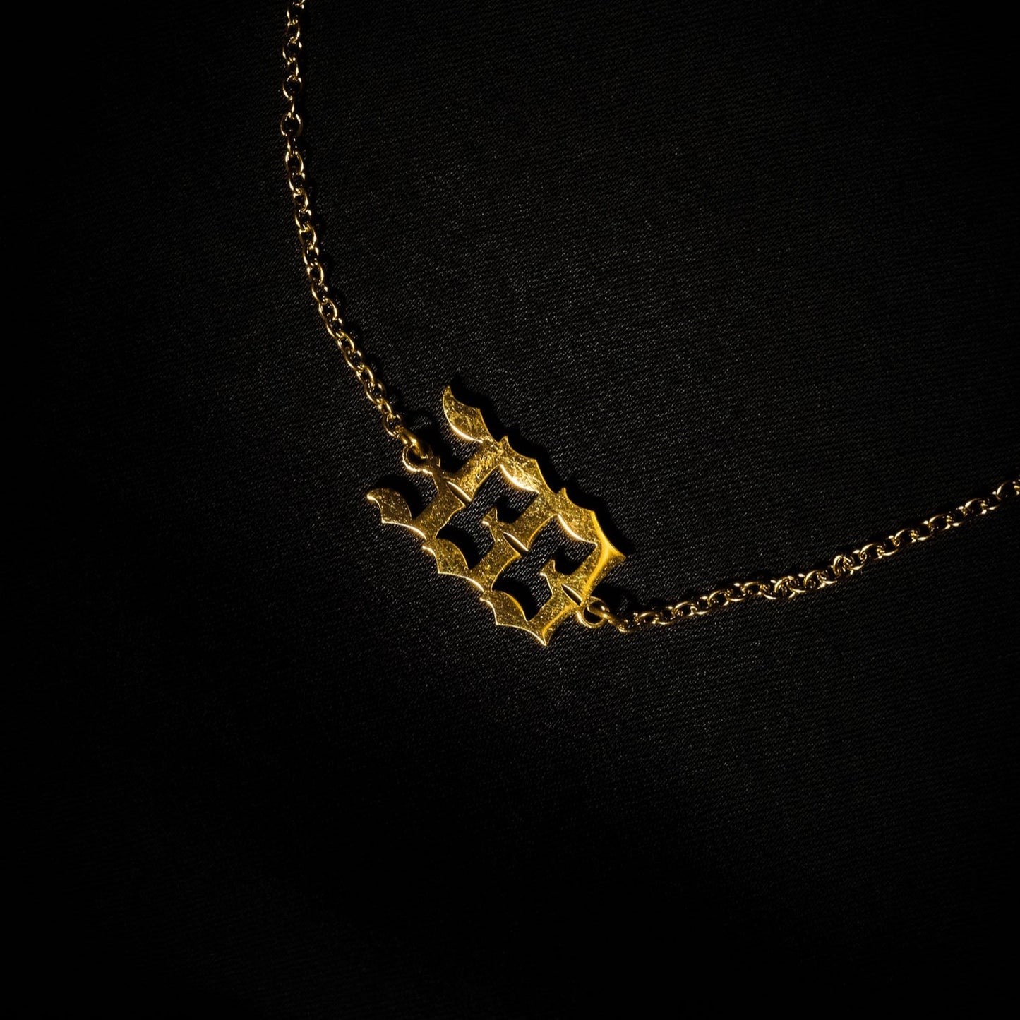 333 Anklet Numerology Old English Gold