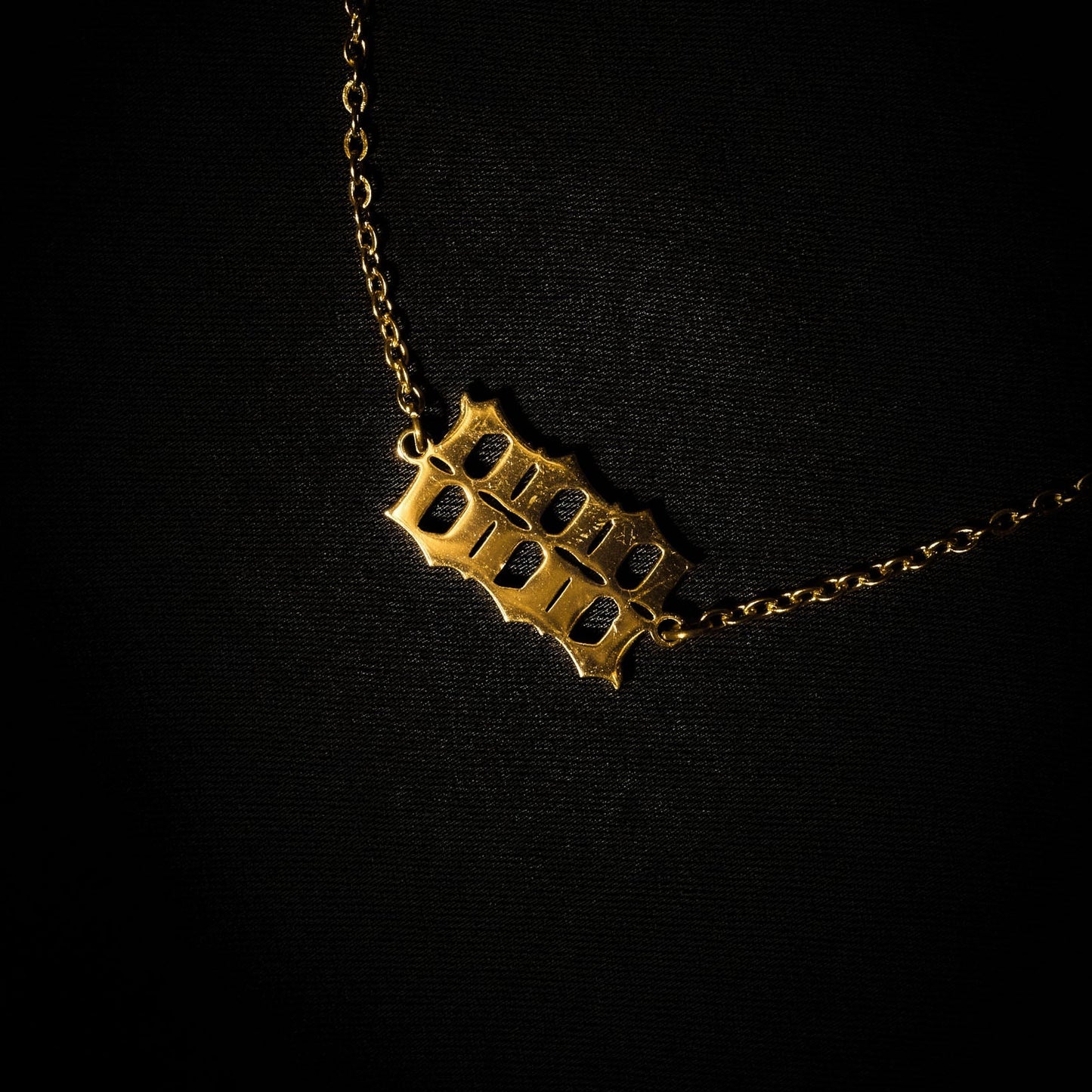888 Anklet Numerology Old English Gold