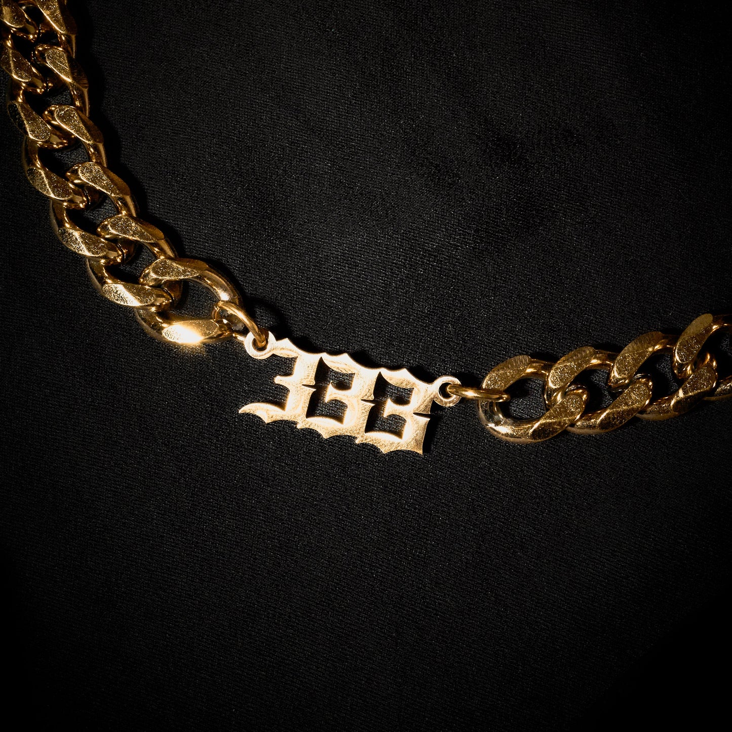 333 Choker Numerology Old English Gold