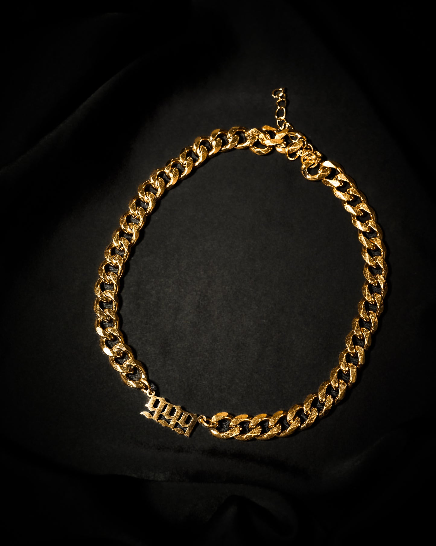 999 Choker Numerology Old English Gold