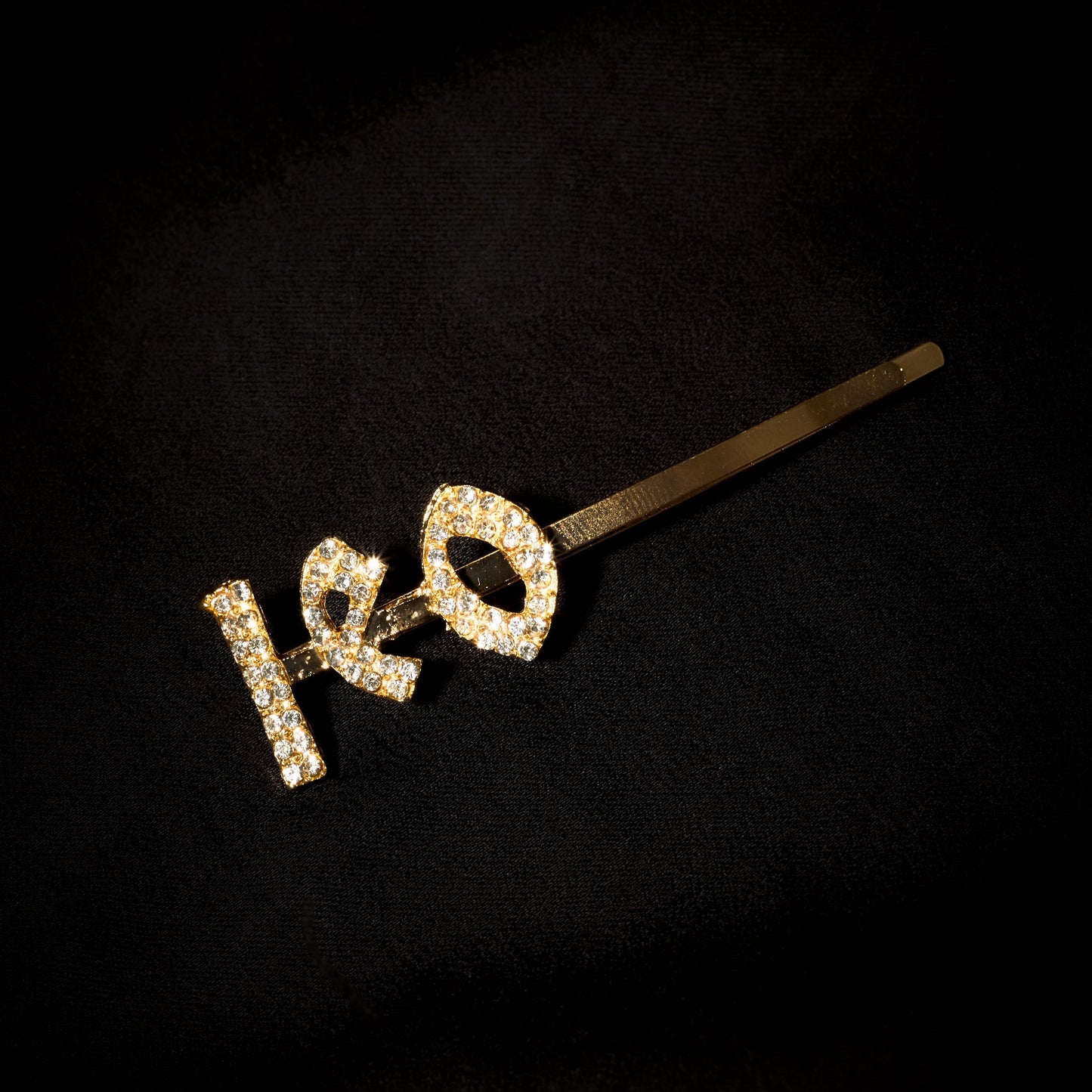 Leo Hair Pin Old English Zodiac Gold