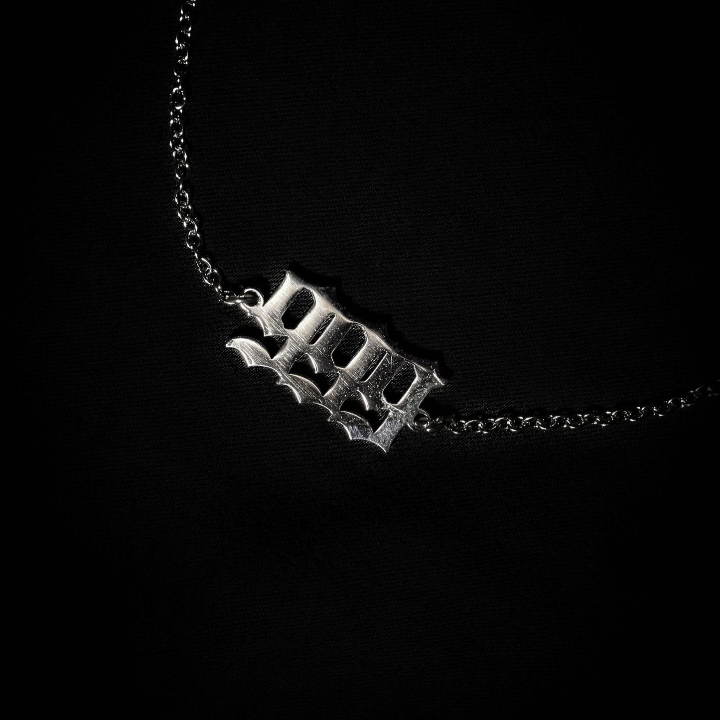 999 Anklet Numerology Old English Silver