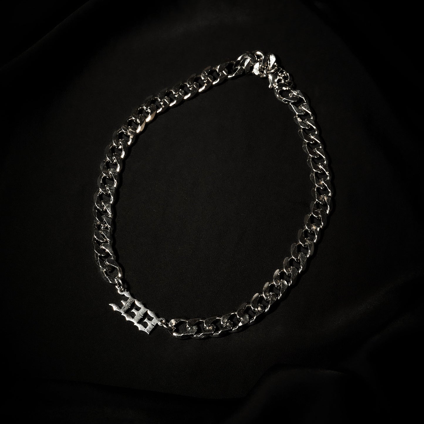 333 Choker Numerology Old English Silver