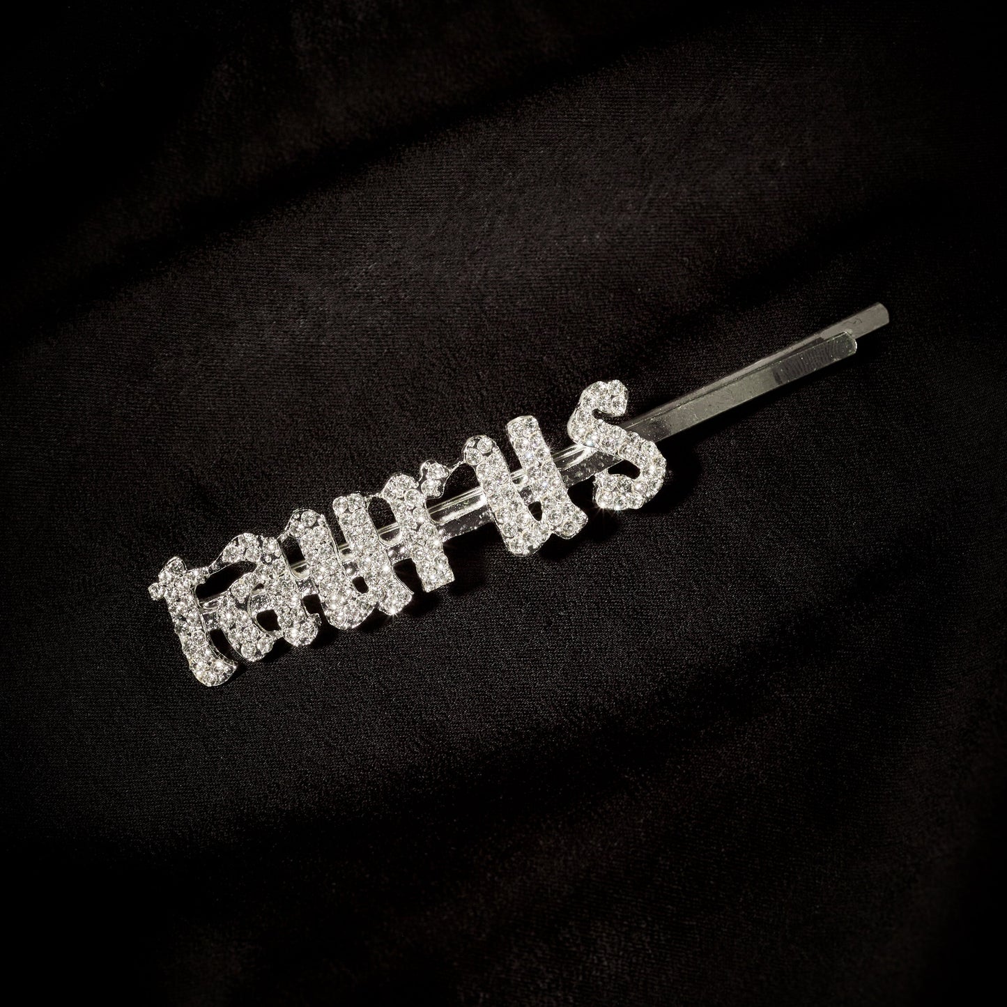 Taurus Hair Pin Old English Zodiac Silver
