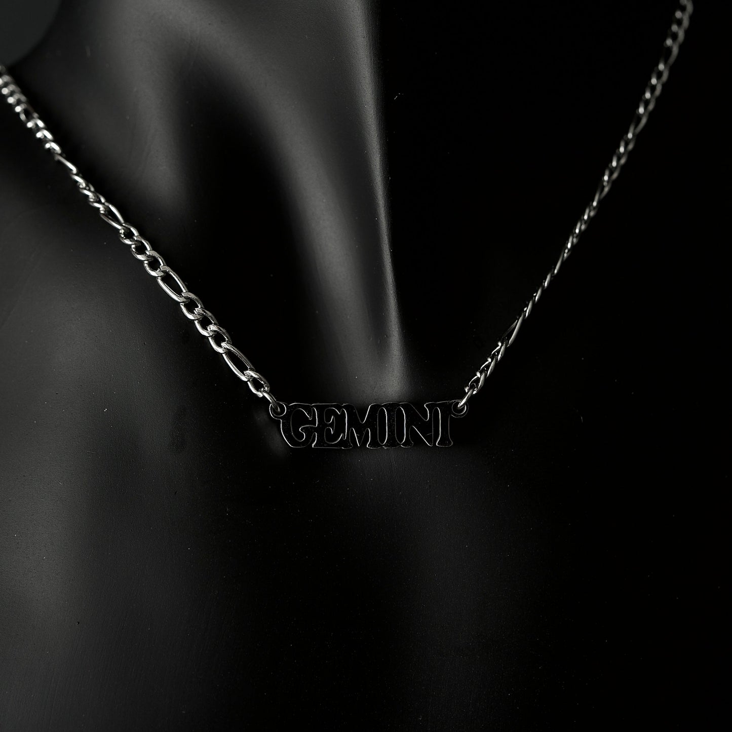 Gemini Necklace Bold Zodiac Silver