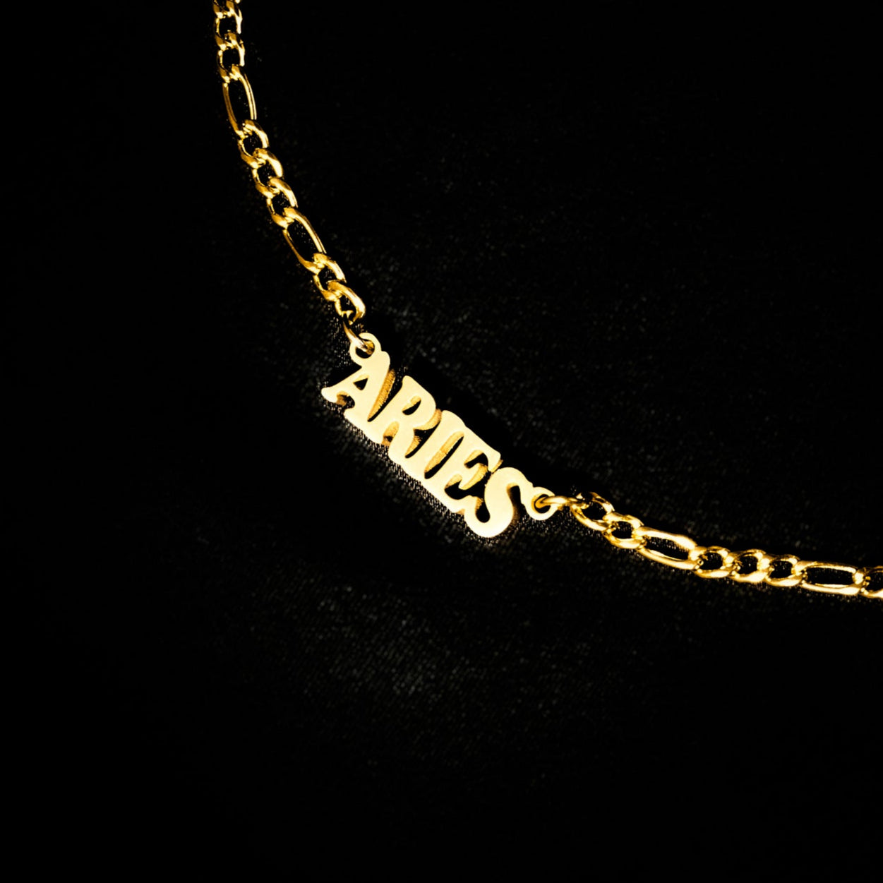 Aries Necklace Bold Zodiac Gold