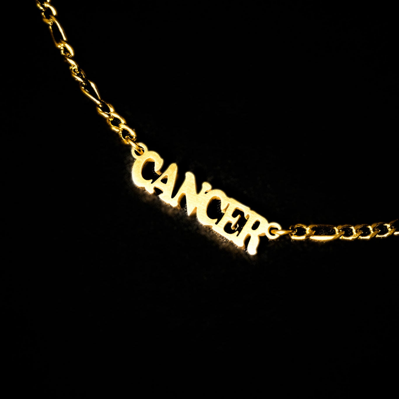 Cancer Necklace Bold Zodiac Gold