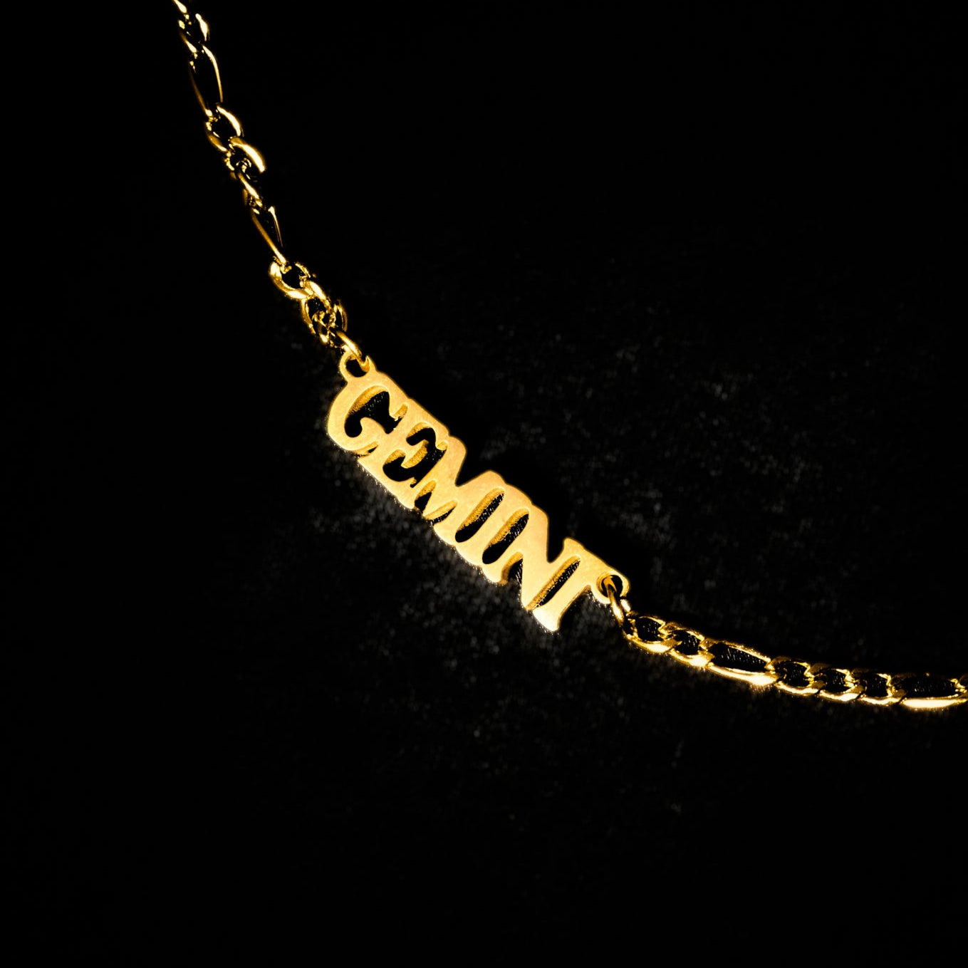 Gemini Necklace Bold Zodiac Gold