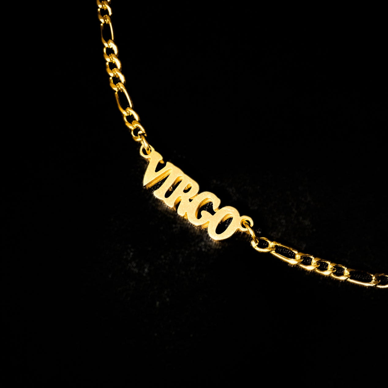 Virgo Necklace Bold Zodiac Gold