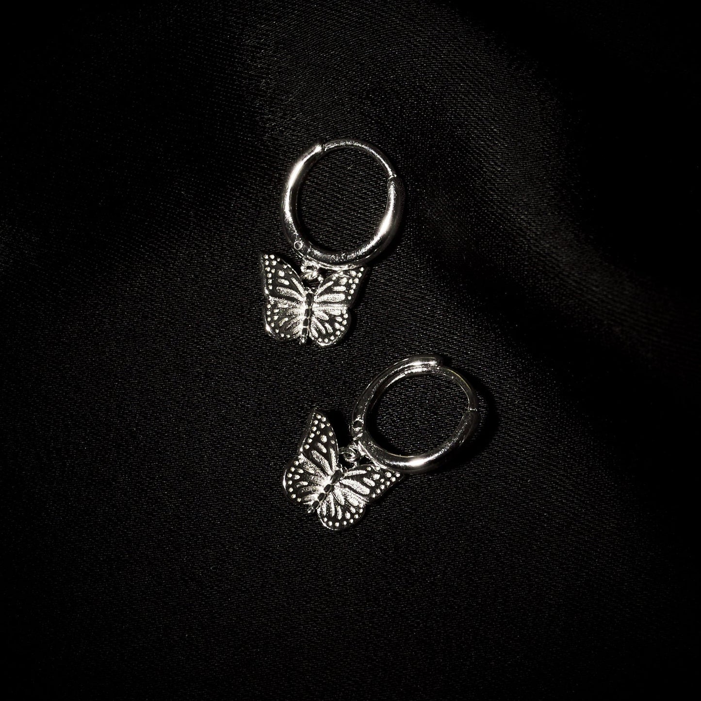 Earring Eclectic Butterfly Silver