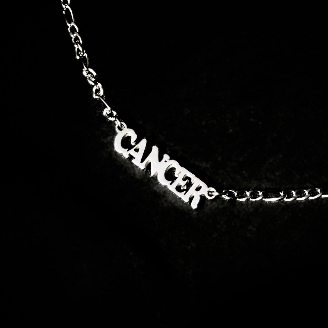 Cancer Necklace Bold Zodiac Silver