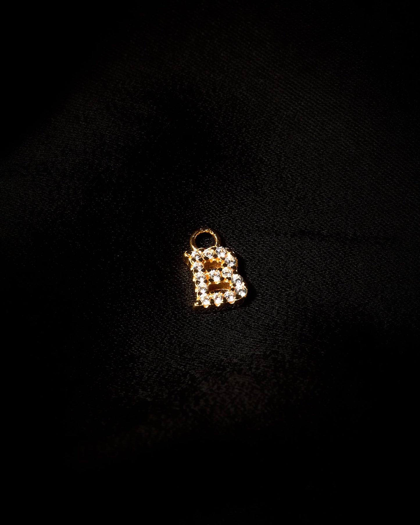 Earring Eclectic Crystal Letter Gold
