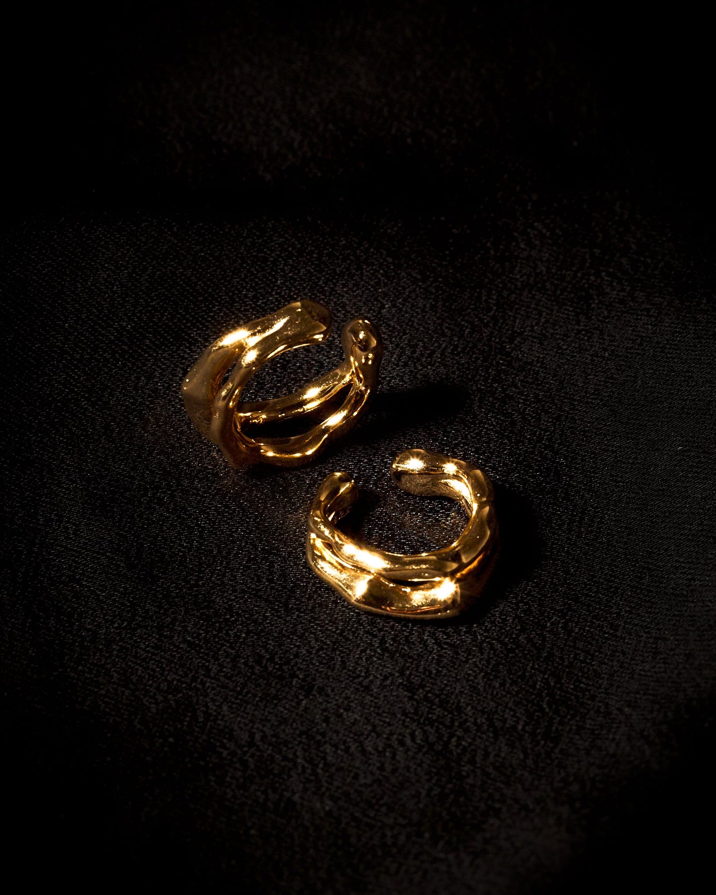 Earring Eclectic Double Cuff Gold