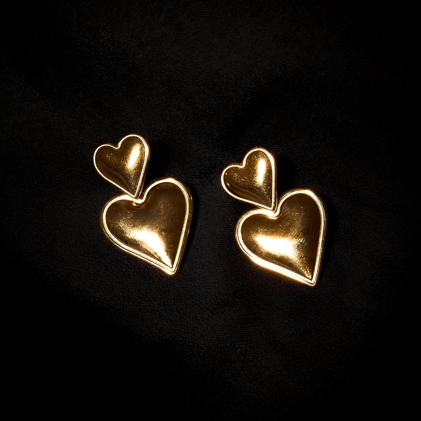 Earring Eclectic Double Trouble Gold