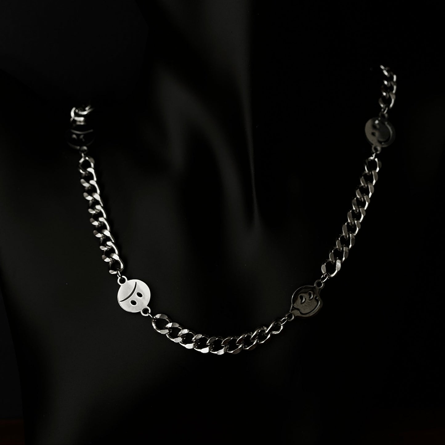Half Pearl Silver Necklace Eclectic