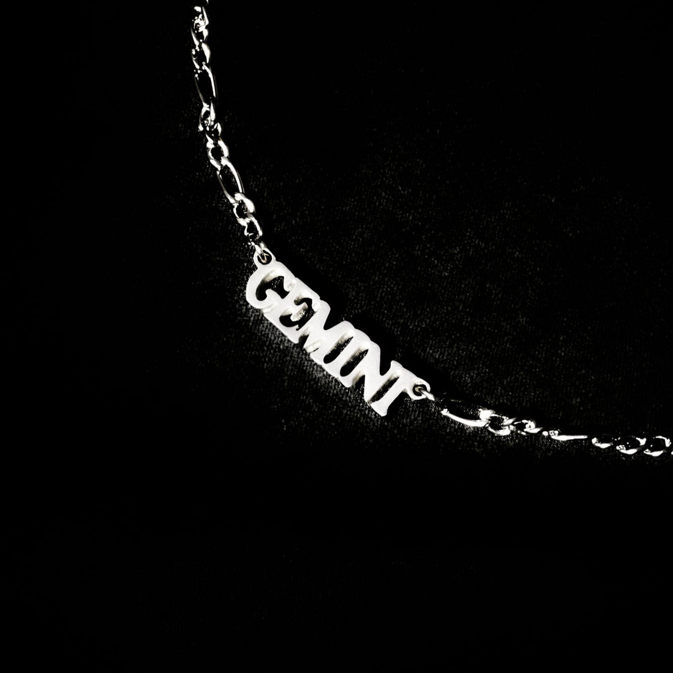 Gemini Necklace Bold Zodiac Silver