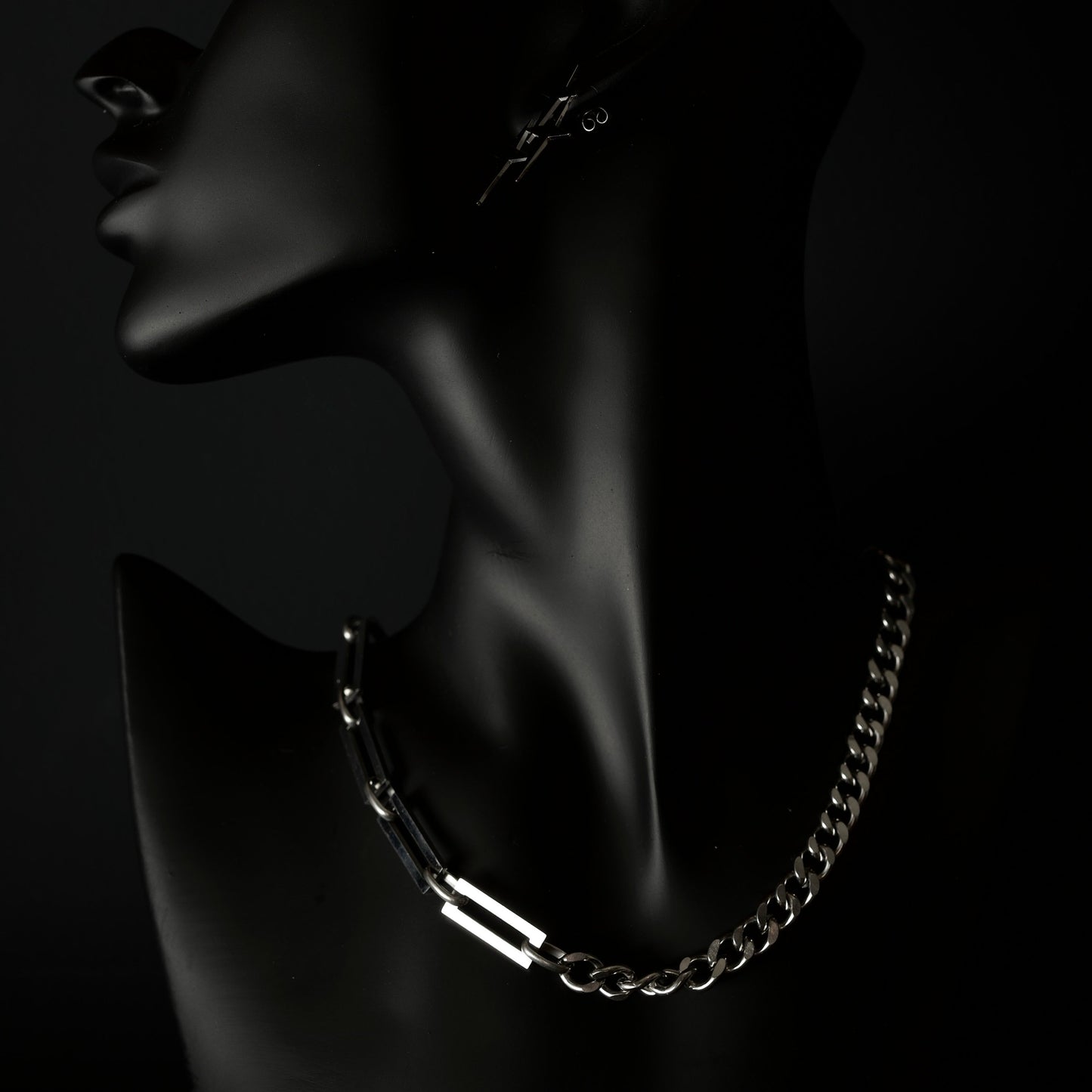 Different Link Necklace Silver