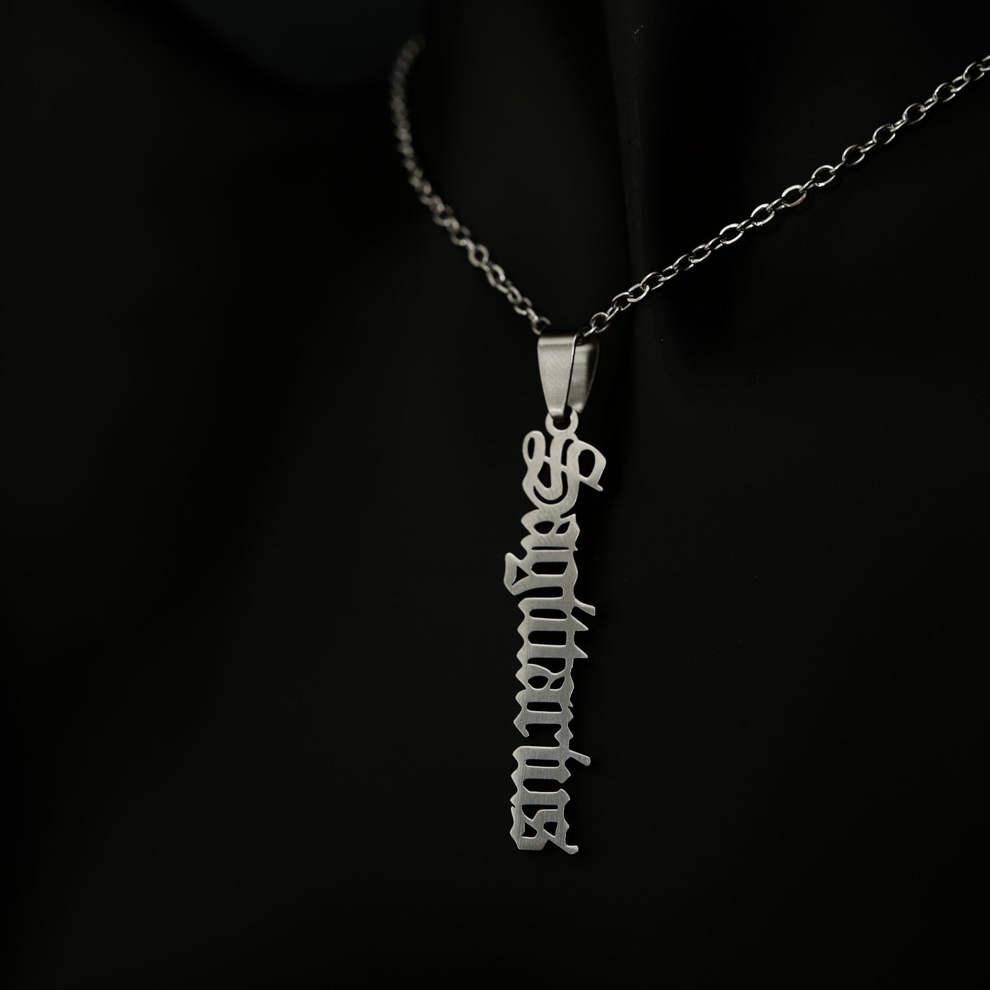 Sagittarius Necklace Old English Zodiac Gold