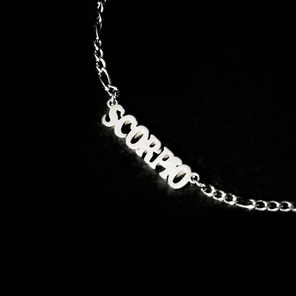 Scorpio Necklace Bold Zodiac Silver