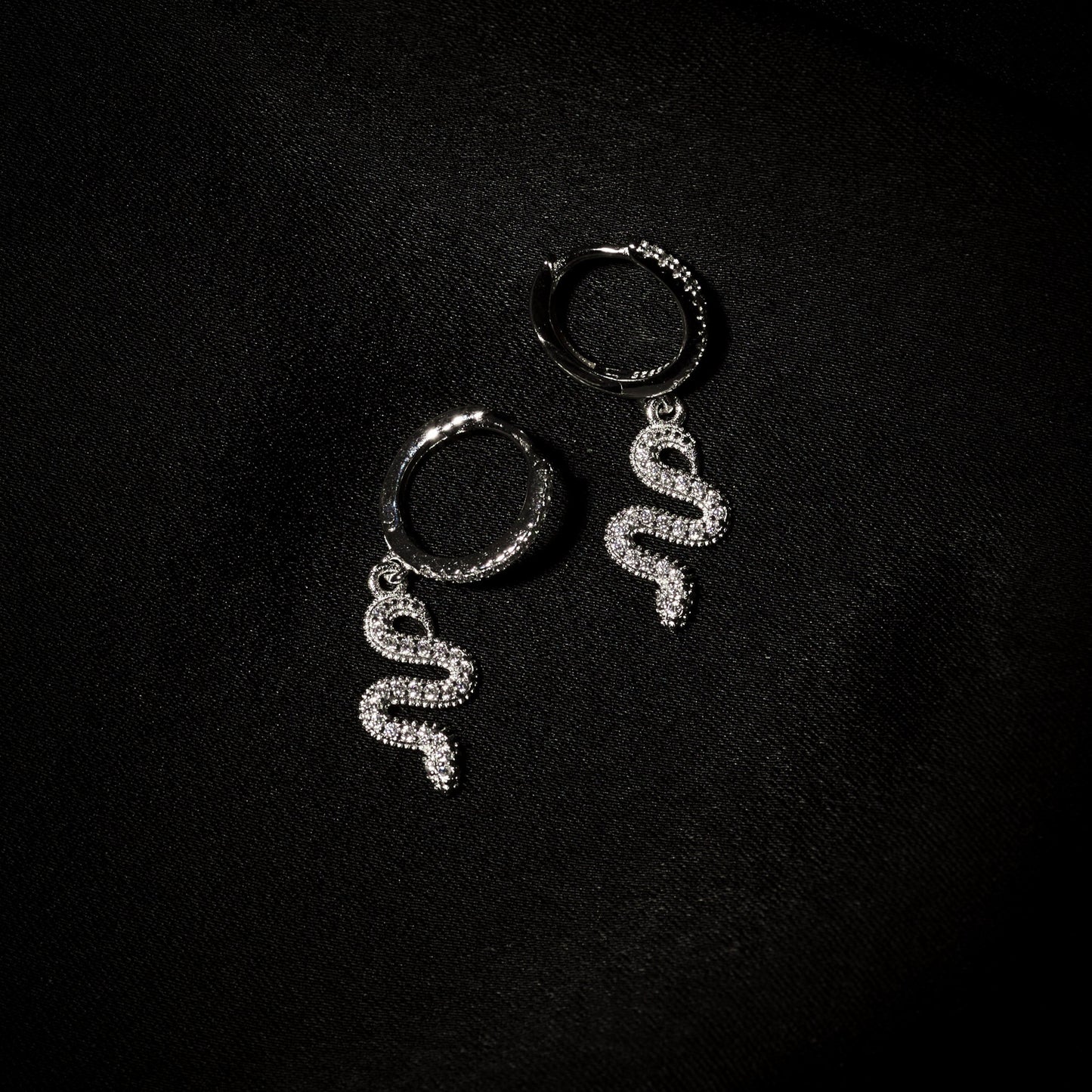 Earring Eclectic Serpentine Silver