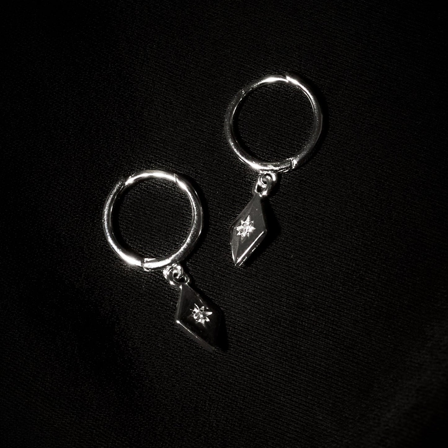 Earring Eclectic Stardiamond Silver