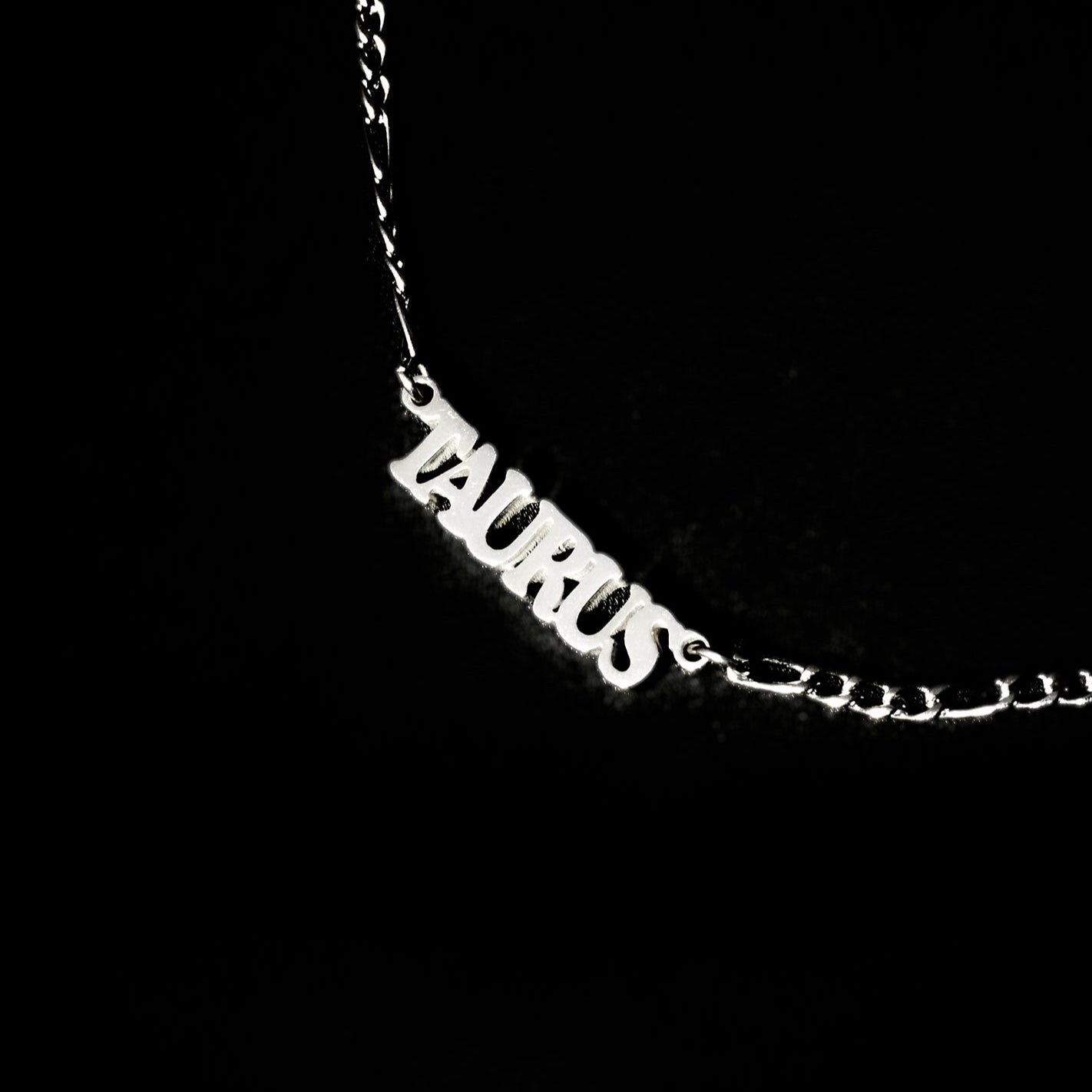 Taurus Necklace Bold Zodiac Silver