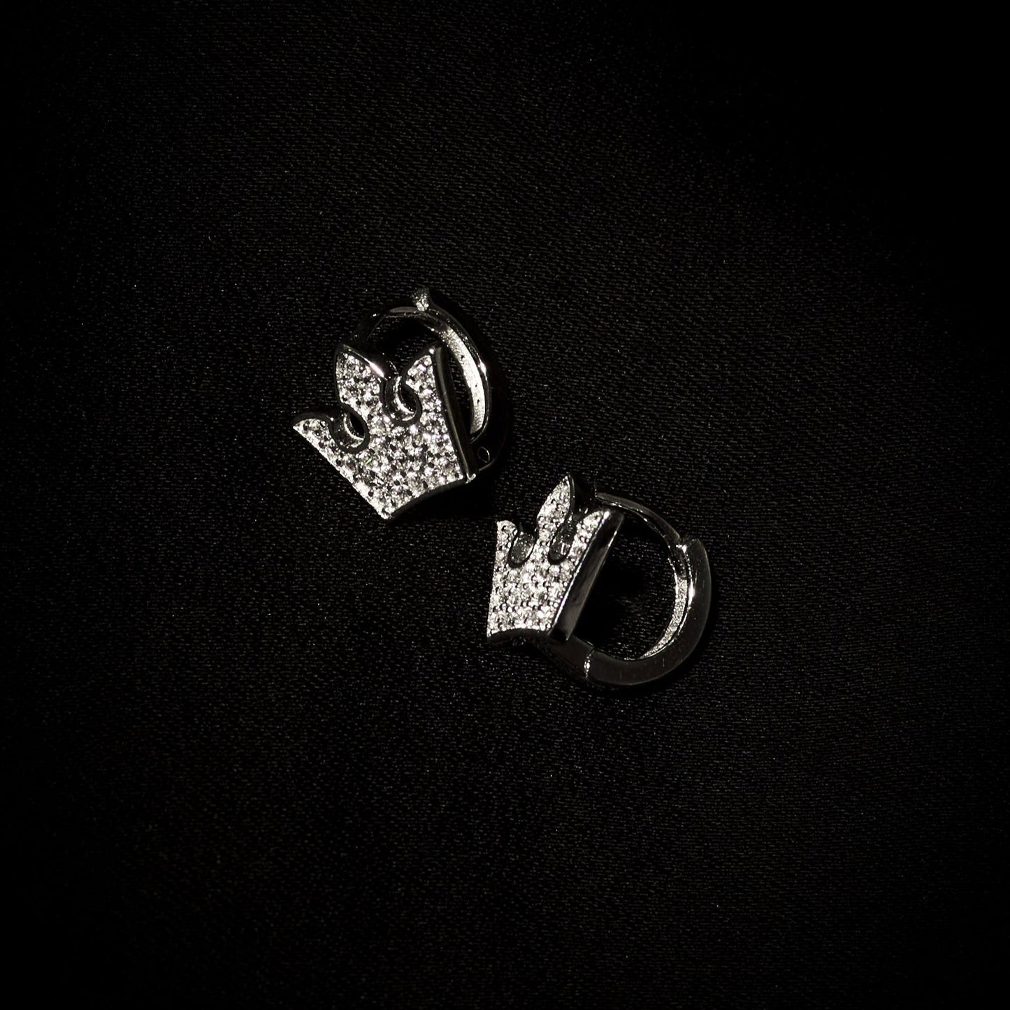 Earring Eclectic Crown Jewel Gold