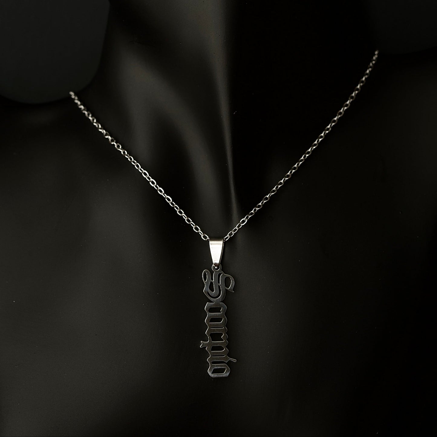 Aries Gold Necklace Vertical Zodiac
