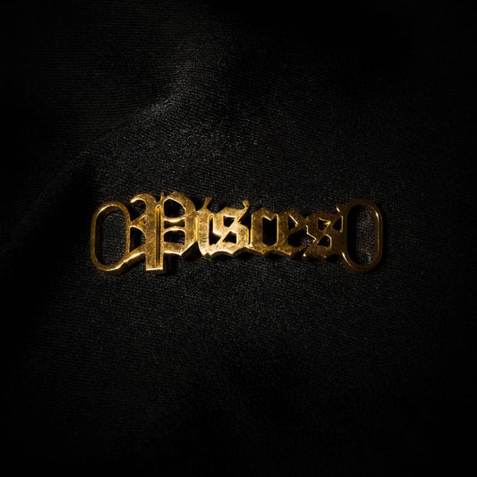 Pisces Shoe tag Old English Zodiac Gold