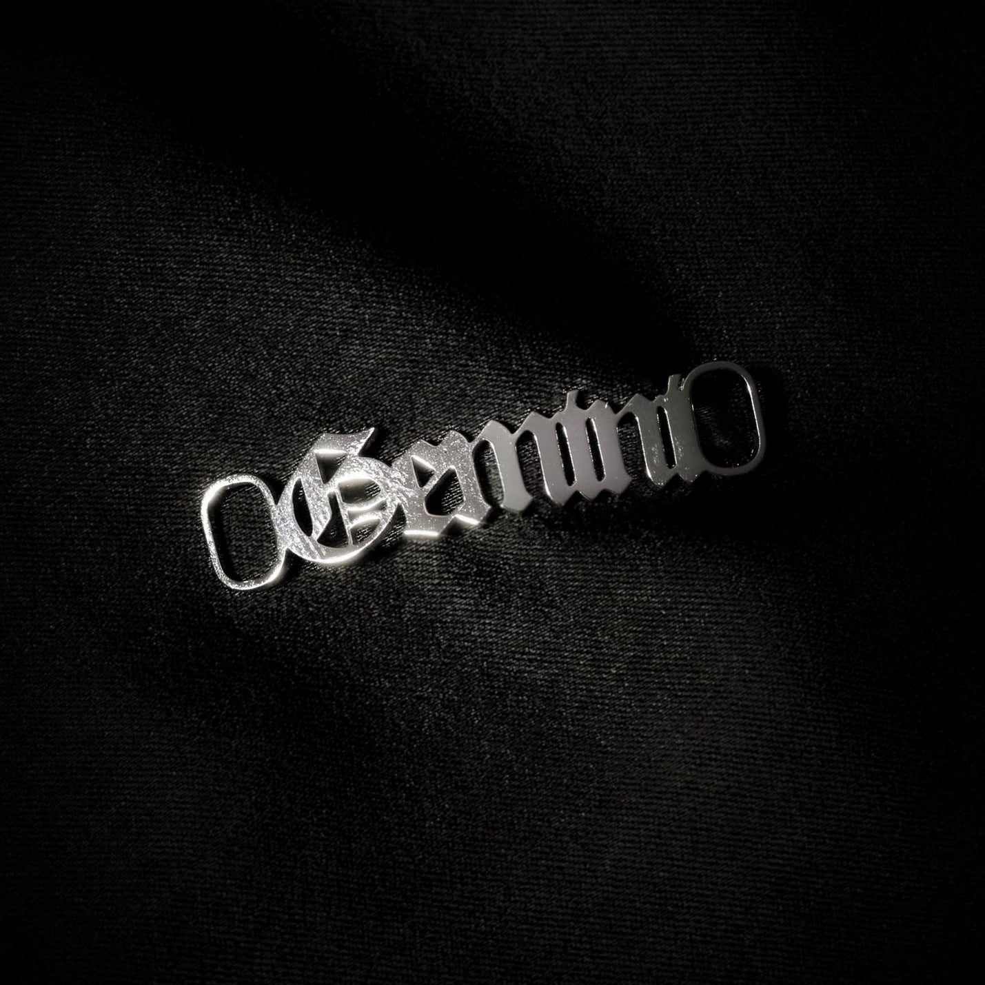 Gemini Shoe tag Old English Zodiac Silver
