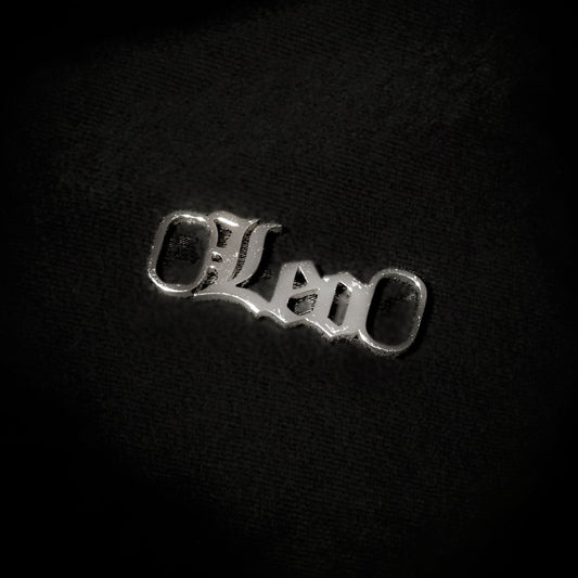 Leo Shoe tag Old English Zodiac Silver