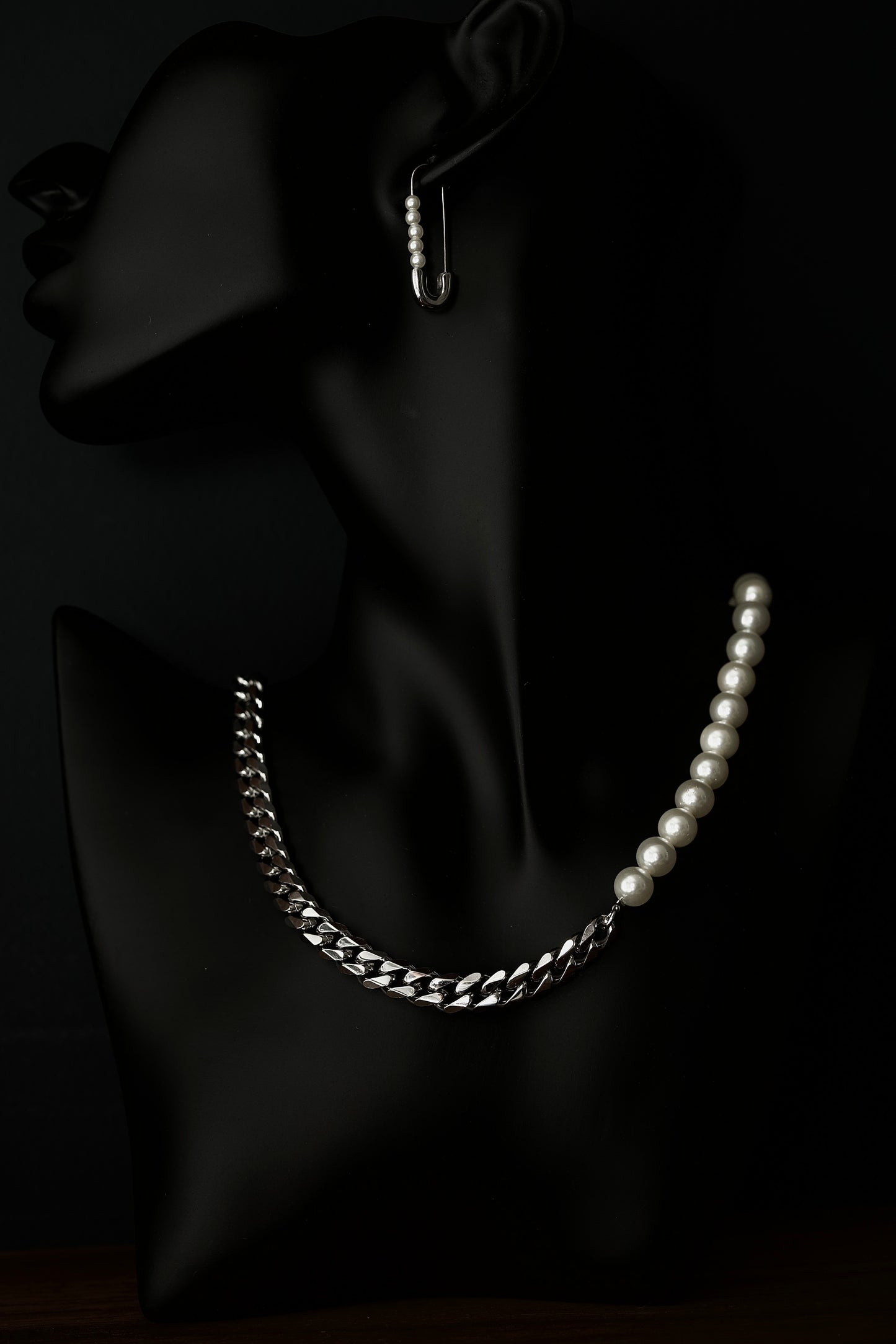 Half Pearl Necklace