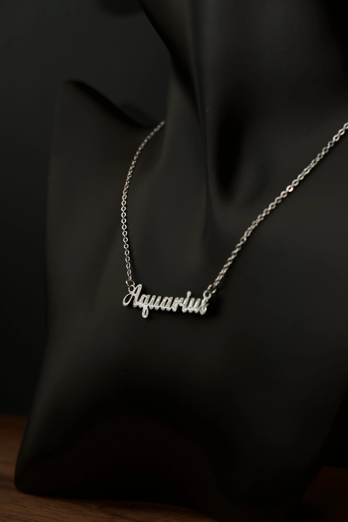 Cursive Zodiac Necklace